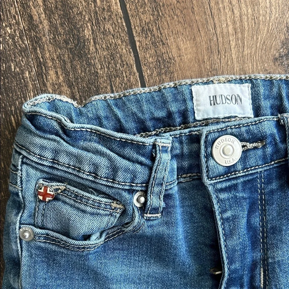 Hudson Jeans Kids' Classic Blue Denim shorts